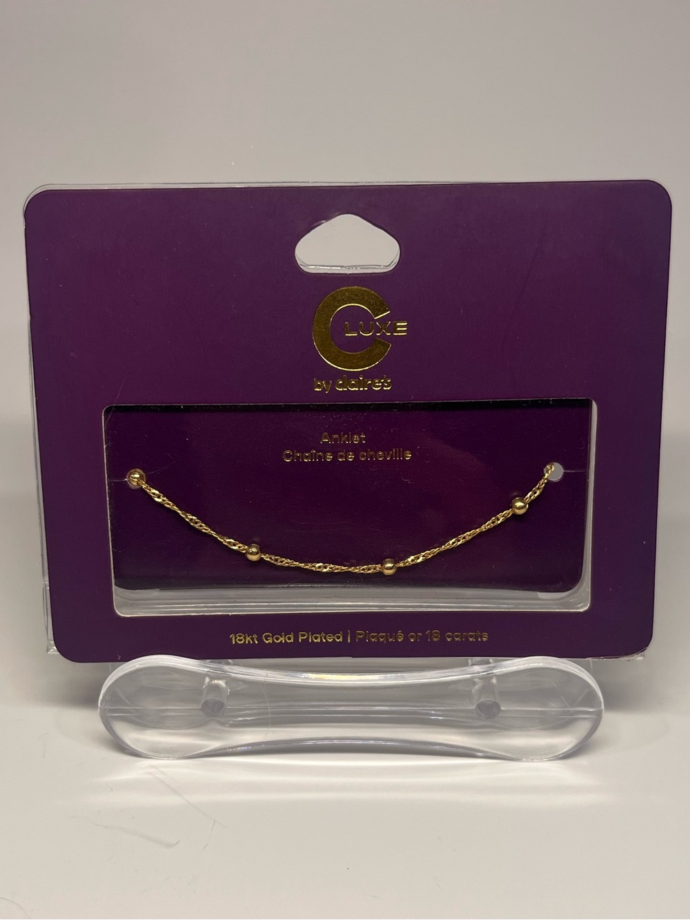 Claire’s 18kt Gold Plated Anklet